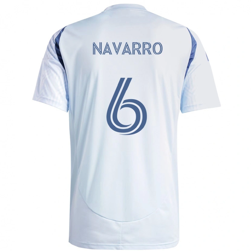 Danxen Damen Miguel Navarro #6 Hellhimmelblau Blau Auswärtstrikot Trikot 2025/26 T-Shirt