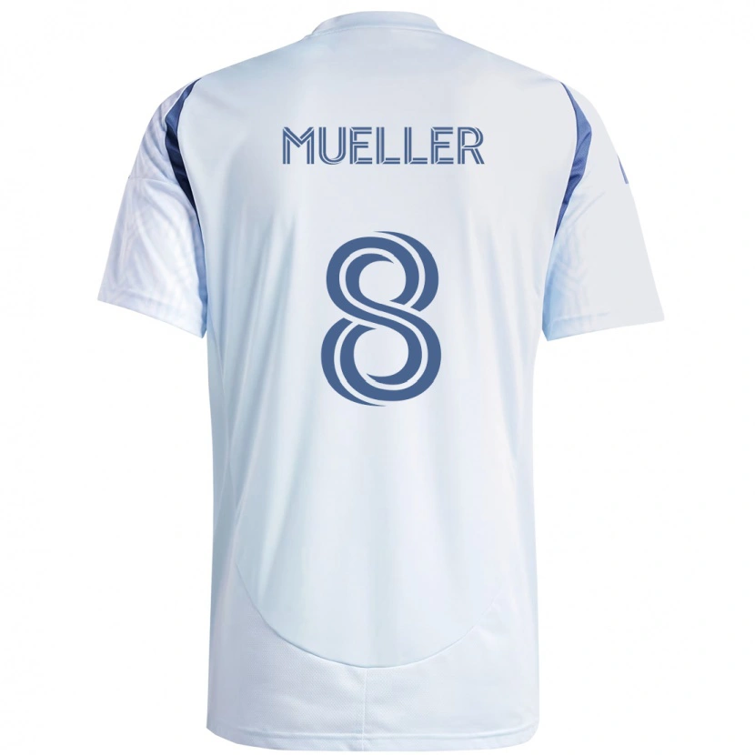 Danxen Damen Chris Mueller #8 Hellhimmelblau Blau Auswärtstrikot Trikot 2025/26 T-Shirt