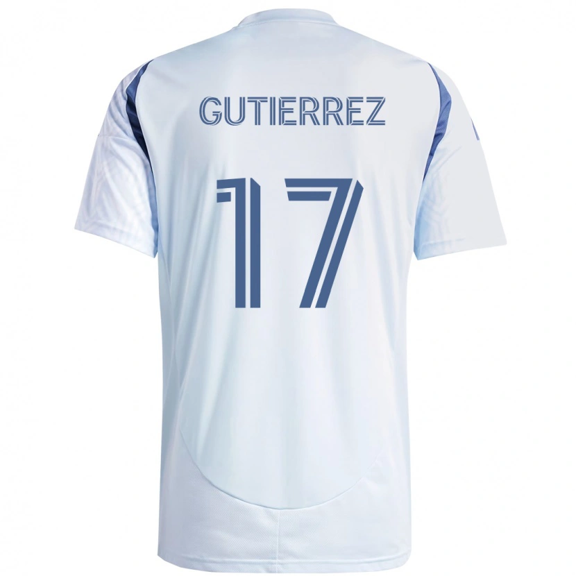 Danxen Damen Brian Gutiérrez #17 Hellhimmelblau Blau Auswärtstrikot Trikot 2025/26 T-Shirt