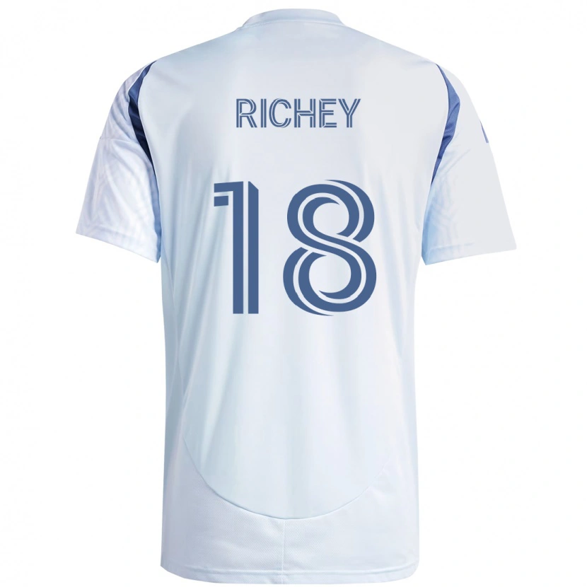 Danxen Damen Spencer Richey #18 Hellhimmelblau Blau Auswärtstrikot Trikot 2025/26 T-Shirt