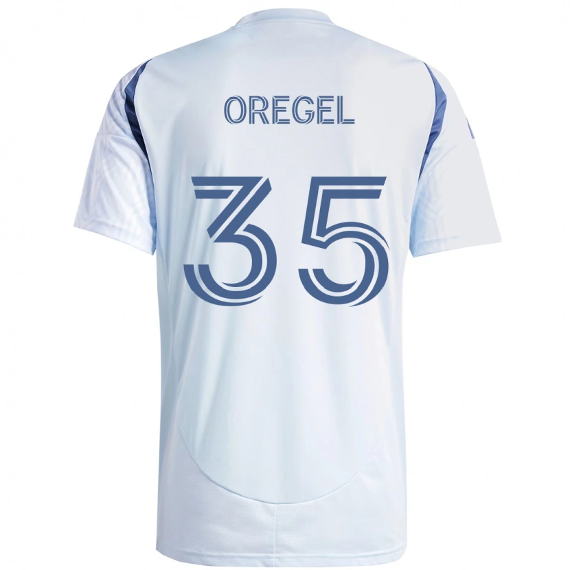 Danxen Damen Sergio Oregel #35 Hellhimmelblau Blau Auswärtstrikot Trikot 2025/26 T-Shirt