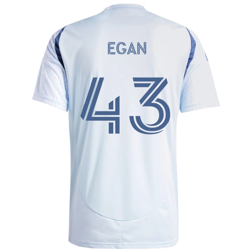 Danxen Damen Noah Egan #43 Hellhimmelblau Blau Auswärtstrikot Trikot 2025/26 T-Shirt