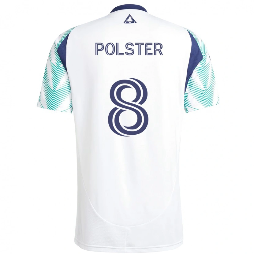 Danxen Damen Matt Polster #8 Weiß Blau Auswärtstrikot Trikot 2025/26 T-Shirt