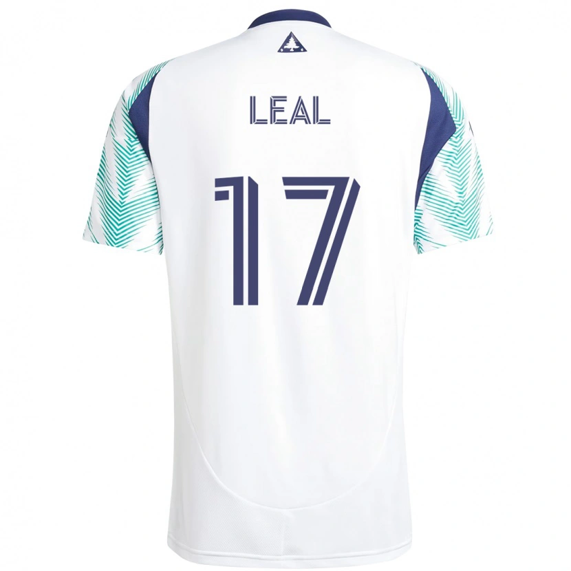 Danxen Damen Patrick Leal #17 Weiß Blau Auswärtstrikot Trikot 2025/26 T-Shirt