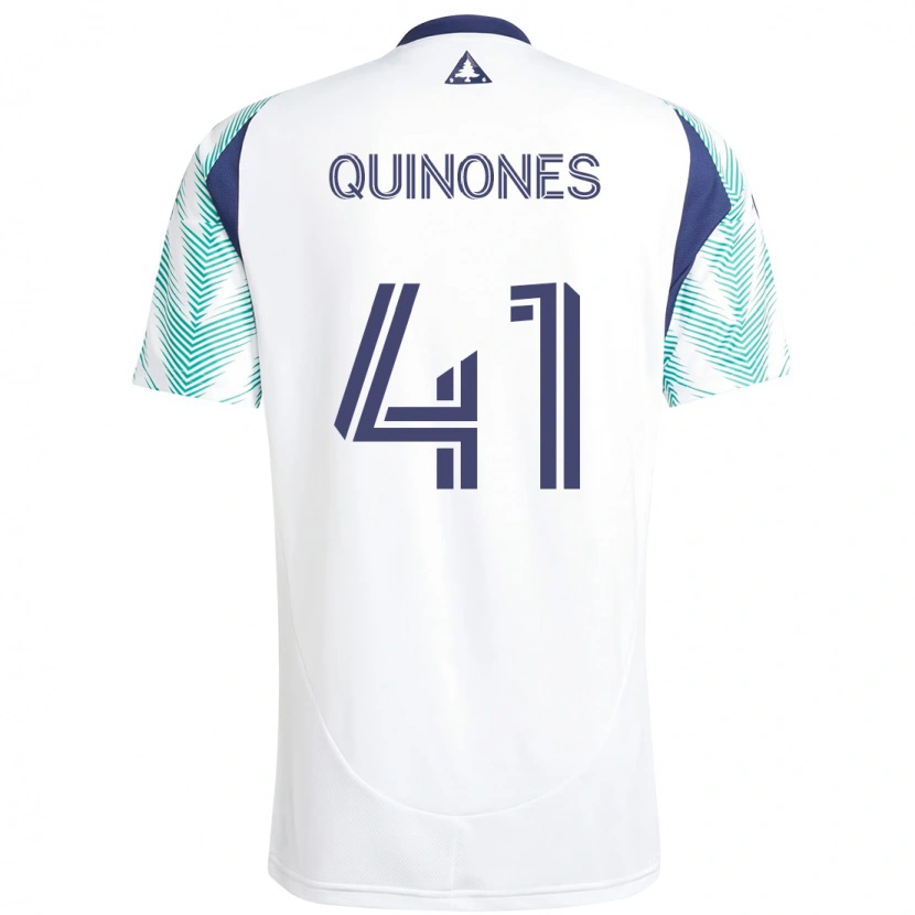 Danxen Damen Colby Quiñónes #41 Weiß Blau Auswärtstrikot Trikot 2025/26 T-Shirt