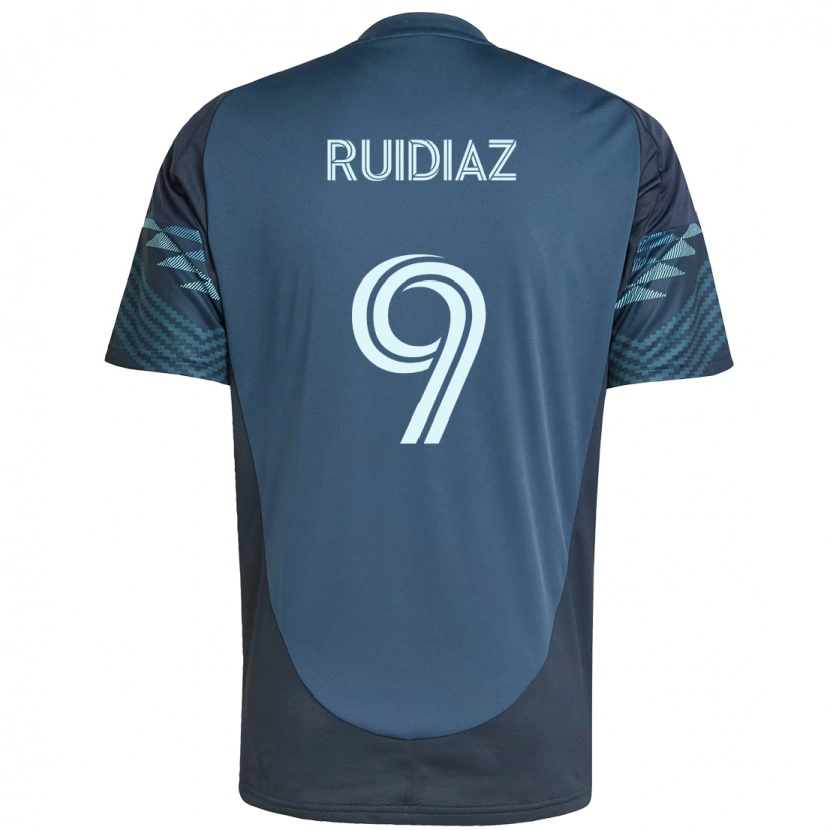 Danxen Damen Raúl Ruidíaz #9 Hellblau Auswärtstrikot Trikot 2025/26 T-Shirt