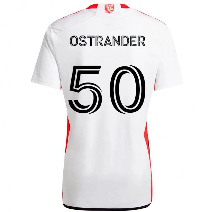 Danxen Damen William Ostrander #50 Weiß Rot Auswärtstrikot Trikot 2025/26 T-Shirt