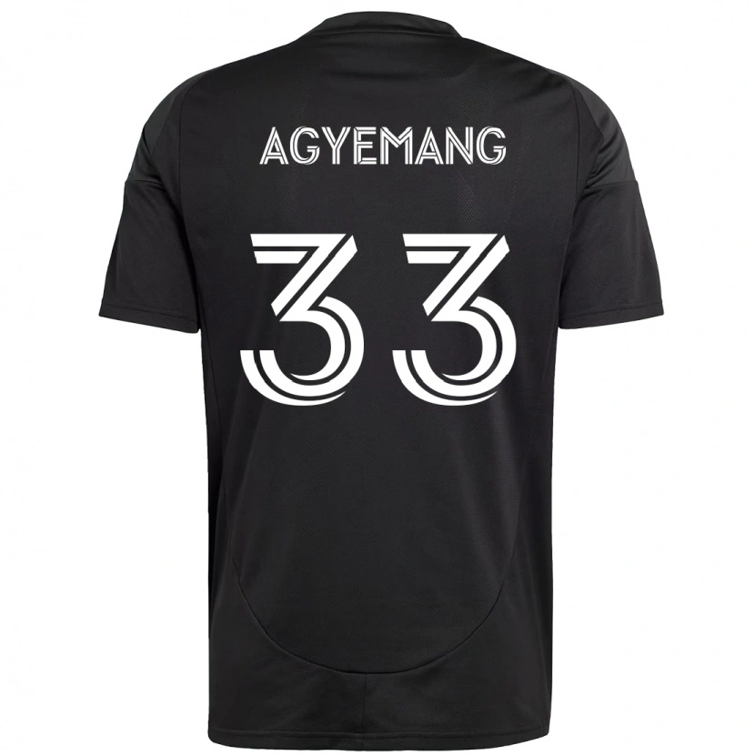 Danxen Damen Patrick Agyemang #33 Schwarz Weiß Auswärtstrikot Trikot 2025/26 T-Shirt