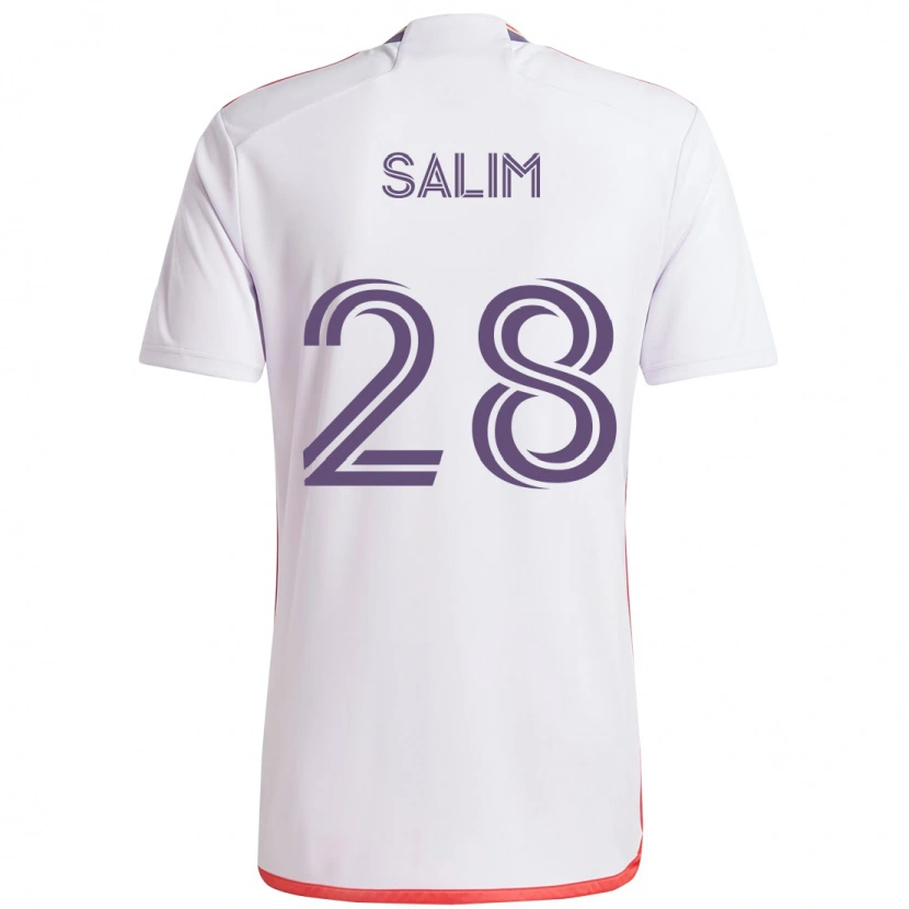 Danxen Damen Abdi Salim #28 Weiß Lila Auswärtstrikot Trikot 2025/26 T-Shirt
