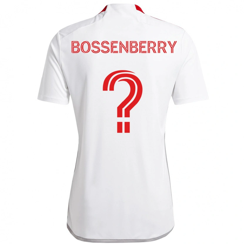 Danxen Damen Antone Bossenberry #0 Weiß Rot Auswärtstrikot Trikot 2025/26 T-Shirt
