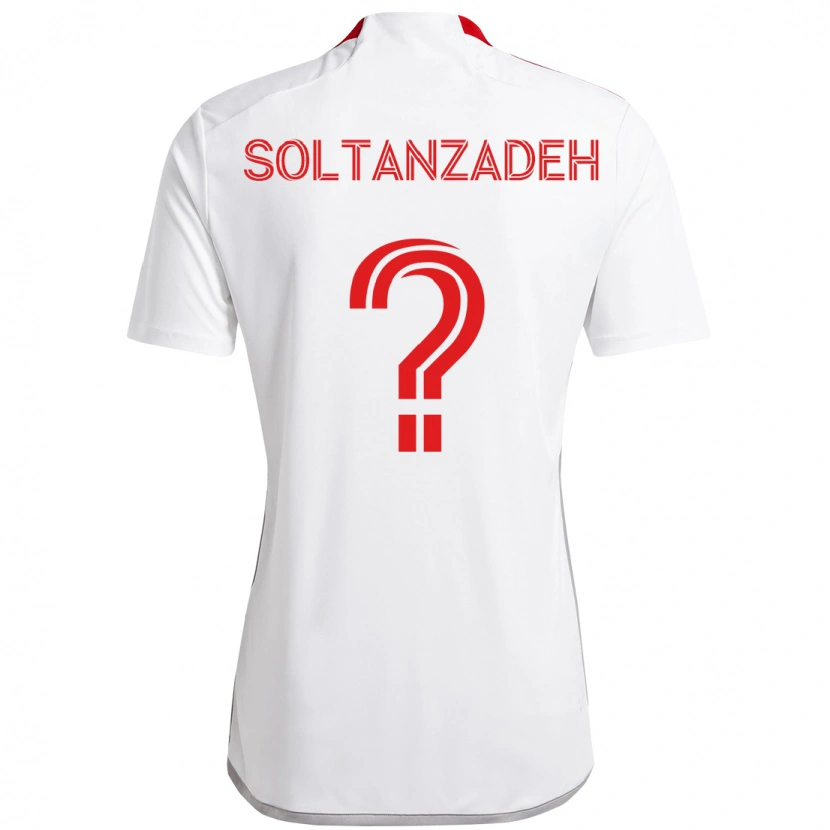 Danxen Damen Shayan Soltanzadeh #0 Weiß Rot Auswärtstrikot Trikot 2025/26 T-Shirt