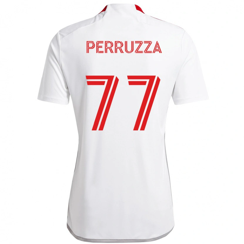 Danxen Damen Jordan Perruzza #77 Weiß Rot Auswärtstrikot Trikot 2025/26 T-Shirt