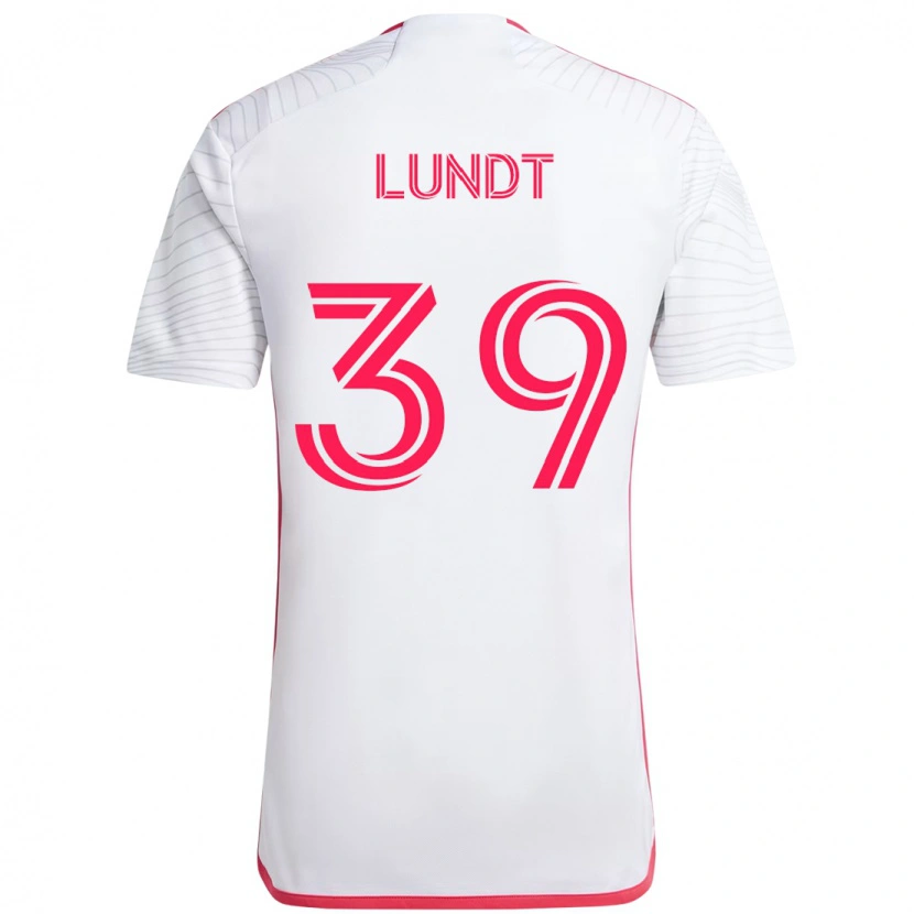 Danxen Damen Ben Lundt #39 Weiß Magenta Auswärtstrikot Trikot 2025/26 T-Shirt