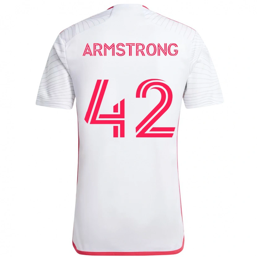 Danxen Damen Ezra Armstrong #42 Weiß Magenta Auswärtstrikot Trikot 2025/26 T-Shirt