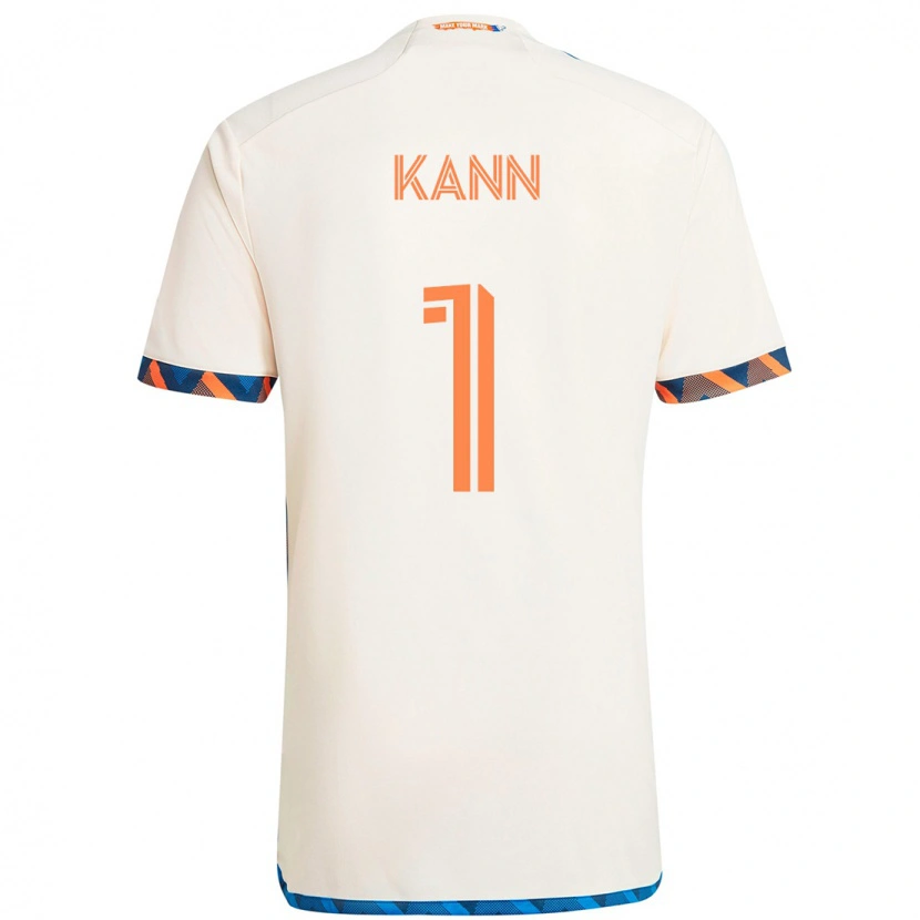 Danxen Damen Alec Kann #1 Weiß Blau Orange Auswärtstrikot Trikot 2025/26 T-Shirt