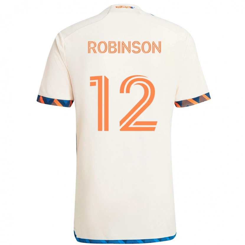Danxen Damen Miles Robinson #12 Weiß Blau Orange Auswärtstrikot Trikot 2025/26 T-Shirt