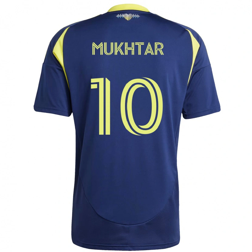 Danxen Damen Hany Mukhtar #10 Marineblau Gelb Auswärtstrikot Trikot 2025/26 T-Shirt