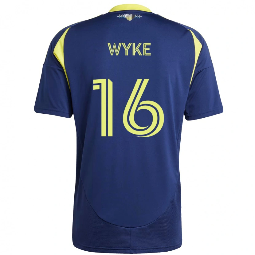 Danxen Damen Laurence Wyke #16 Marineblau Gelb Auswärtstrikot Trikot 2025/26 T-Shirt