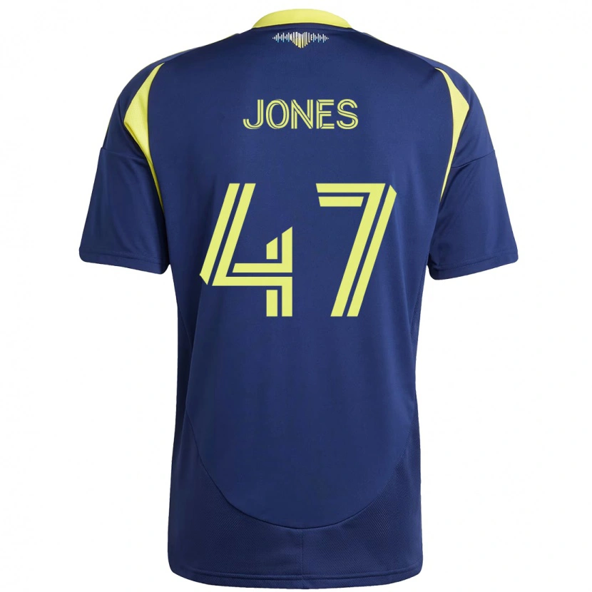 Danxen Damen Isaiah Jones #47 Marineblau Gelb Auswärtstrikot Trikot 2025/26 T-Shirt