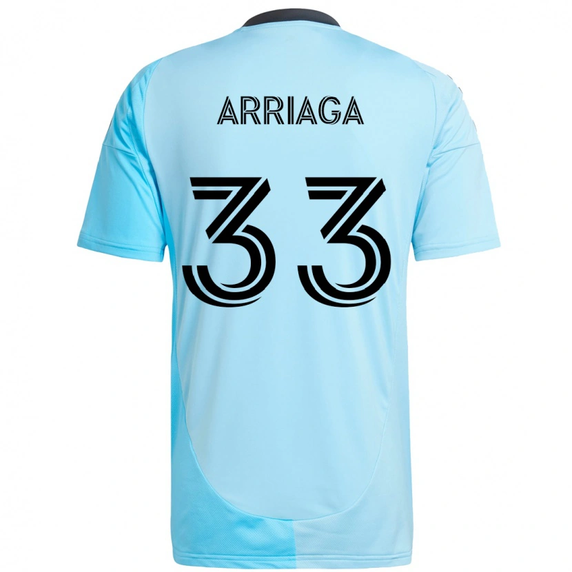Danxen Damen Kervin Arriaga #33 Himmelblau Auswärtstrikot Trikot 2025/26 T-Shirt