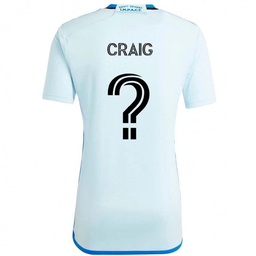 Danxen Damen Brandan Craig #0 Himmelblau Dunkelblau Auswärtstrikot Trikot 2025/26 T-Shirt