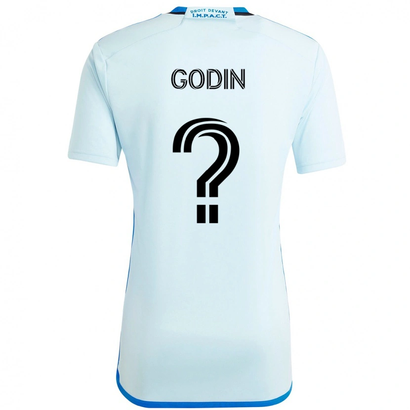Danxen Damen Étienne Godin #0 Himmelblau Dunkelblau Auswärtstrikot Trikot 2025/26 T-Shirt