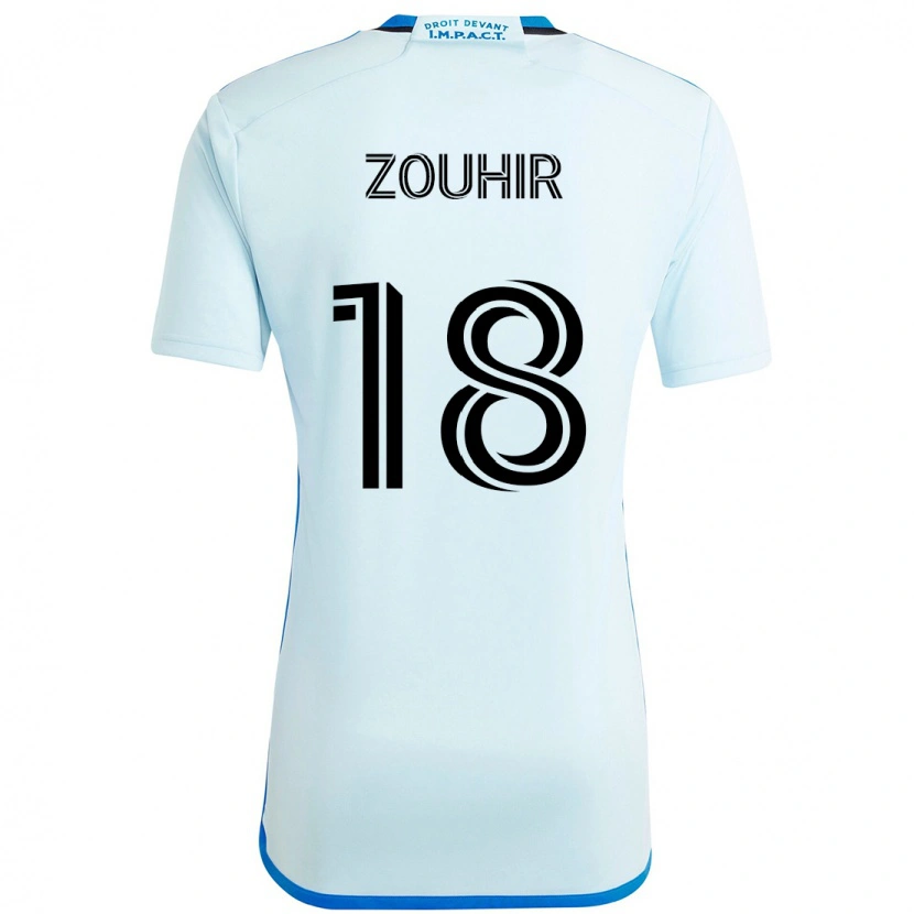 Danxen Damen Rida Zouhir #18 Himmelblau Dunkelblau Auswärtstrikot Trikot 2025/26 T-Shirt