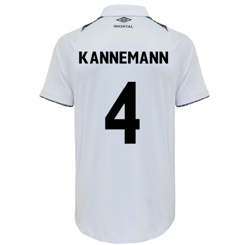 Danxen Damen Walter Kannemann #4 Weiß Blau Auswärtstrikot Trikot 2025/26 T-Shirt