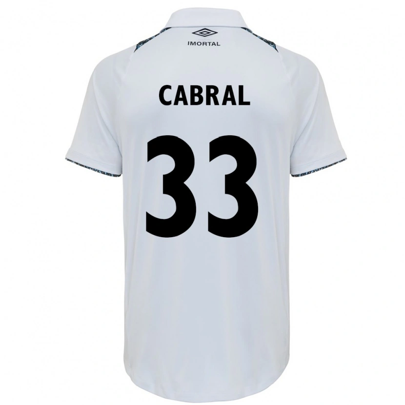 Danxen Damen Rafael Cabral #33 Weiß Blau Auswärtstrikot Trikot 2025/26 T-Shirt