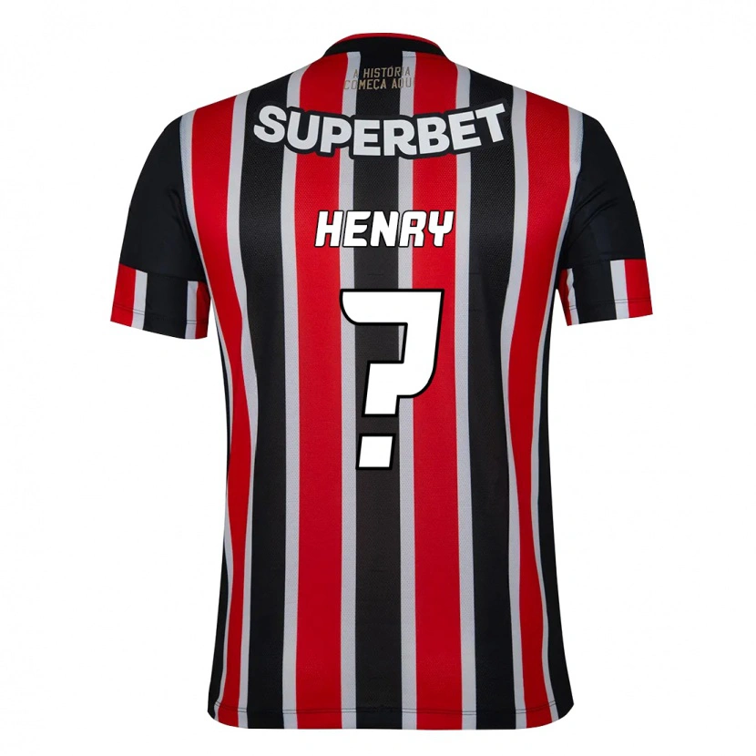 Danxen Damen Thierry Henry #0 Schwarz Rot Auswärtstrikot Trikot 2025/26 T-Shirt