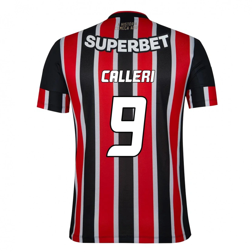 Danxen Damen Jonathan Calleri #9 Schwarz Rot Auswärtstrikot Trikot 2025/26 T-Shirt
