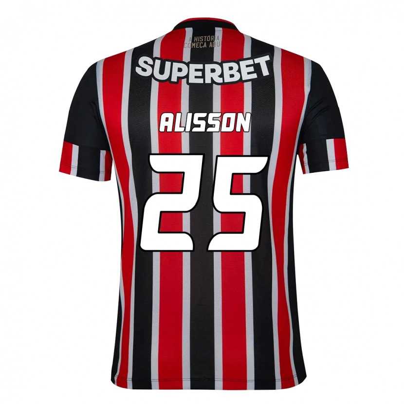 Danxen Damen Alisson #25 Schwarz Rot Auswärtstrikot Trikot 2025/26 T-Shirt