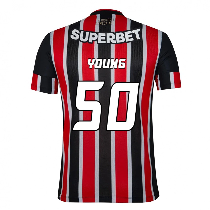 Danxen Damen Young #50 Schwarz Rot Auswärtstrikot Trikot 2025/26 T-Shirt