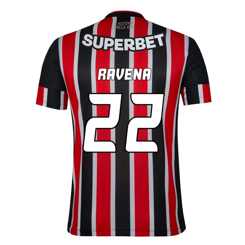 Danxen Damen Ravena #22 Schwarz Rot Auswärtstrikot Trikot 2025/26 T-Shirt