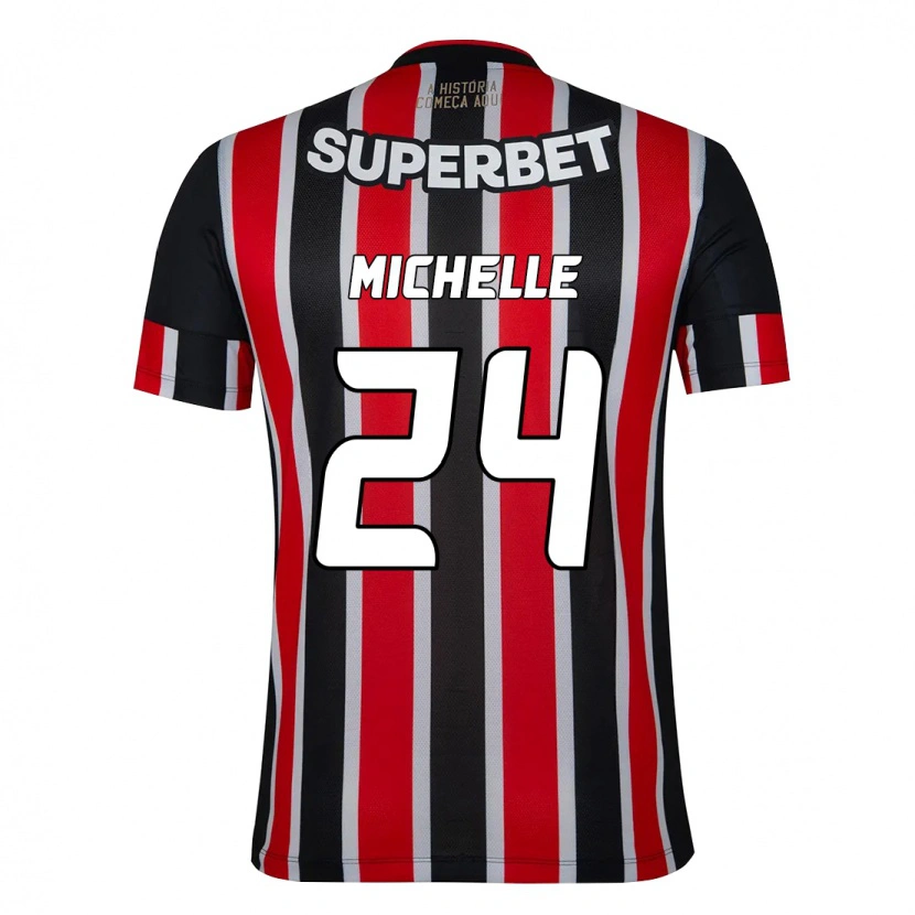 Danxen Damen Michelle #24 Schwarz Rot Auswärtstrikot Trikot 2025/26 T-Shirt