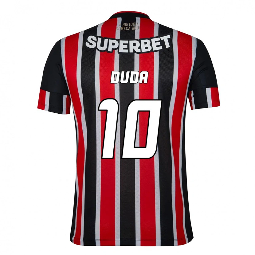 Danxen Damen Duda #10 Schwarz Rot Auswärtstrikot Trikot 2025/26 T-Shirt