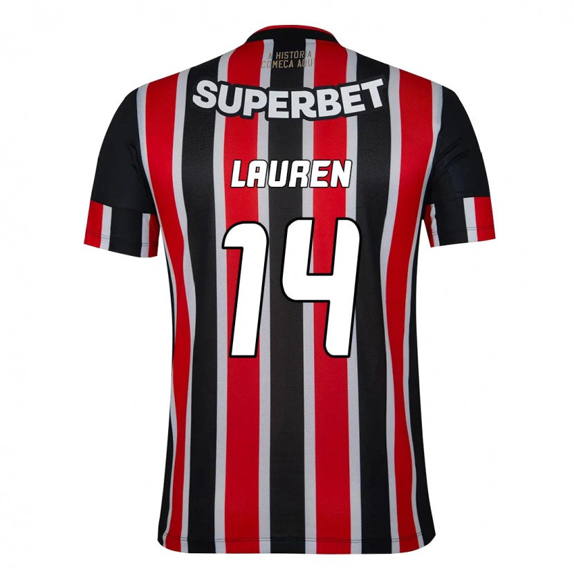 Danxen Damen Lauren #14 Schwarz Rot Auswärtstrikot Trikot 2025/26 T-Shirt