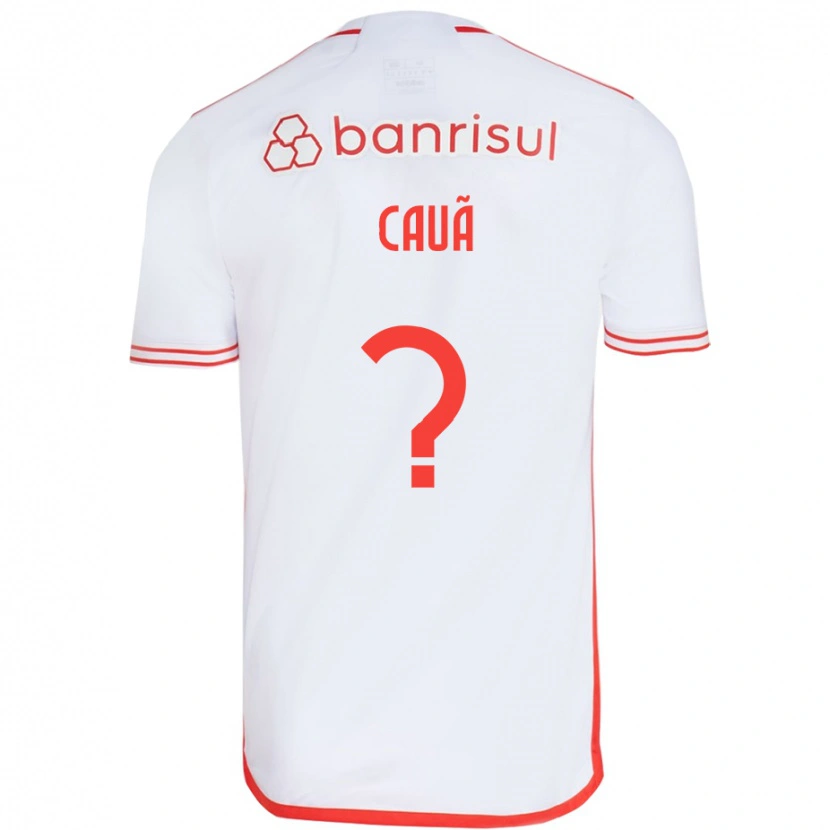 Danxen Damen Cauã #0 Weiß Rot Auswärtstrikot Trikot 2025/26 T-Shirt