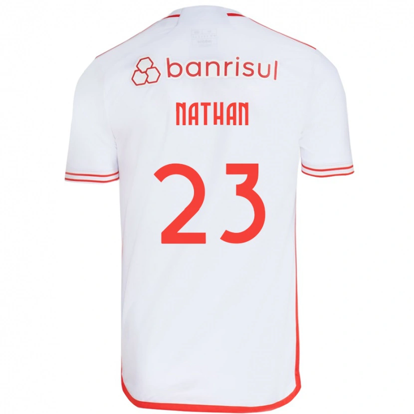 Danxen Damen Nathan #23 Weiß Rot Auswärtstrikot Trikot 2025/26 T-Shirt
