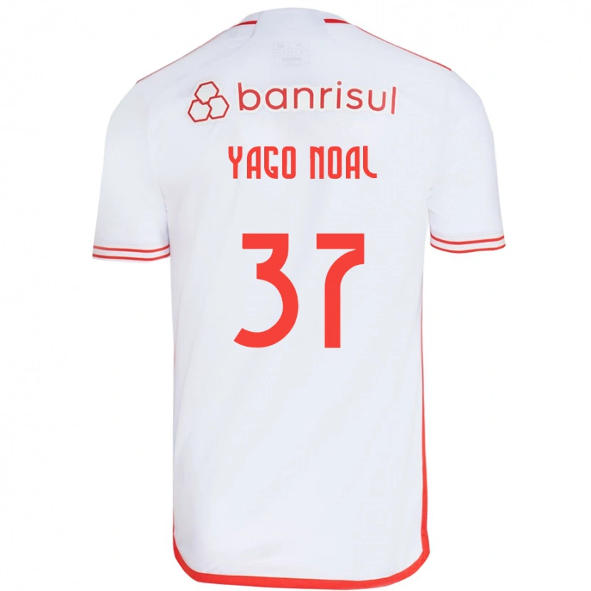 Danxen Damen Yago Noal #37 Weiß Rot Auswärtstrikot Trikot 2025/26 T-Shirt