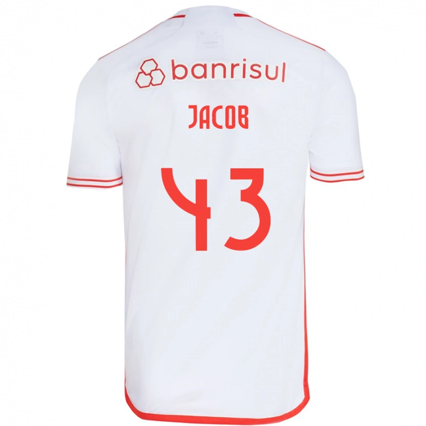 Danxen Damen Bernardo Jacob #43 Weiß Rot Auswärtstrikot Trikot 2025/26 T-Shirt