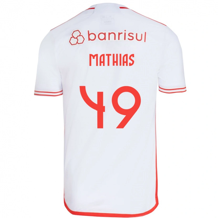 Danxen Damen Ricardo Mathias #49 Weiß Rot Auswärtstrikot Trikot 2025/26 T-Shirt
