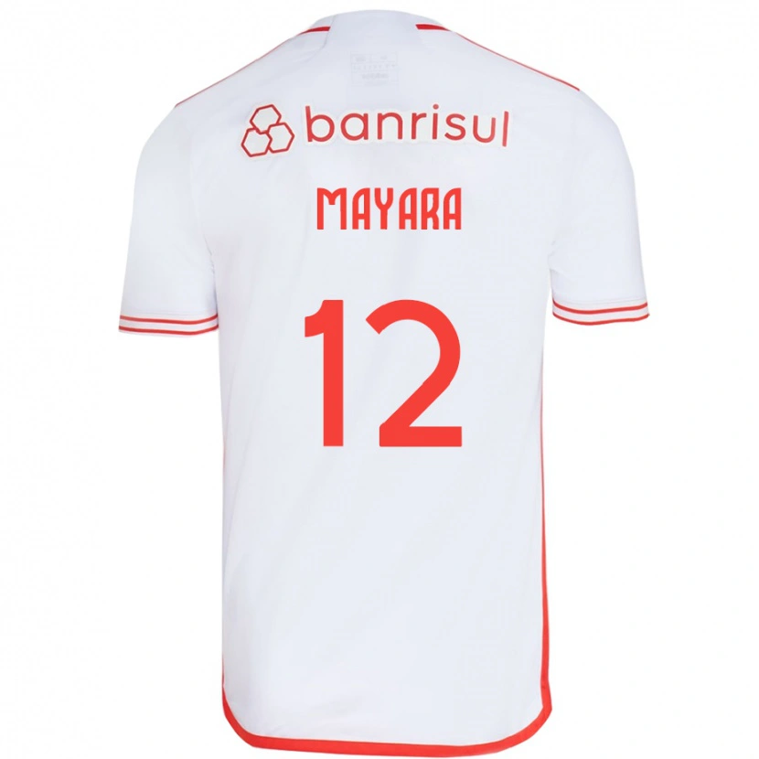 Danxen Damen Mayara #12 Weiß Rot Auswärtstrikot Trikot 2025/26 T-Shirt