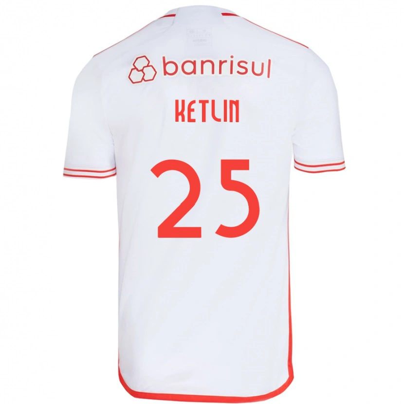 Danxen Damen Ketlin #25 Weiß Rot Auswärtstrikot Trikot 2025/26 T-Shirt