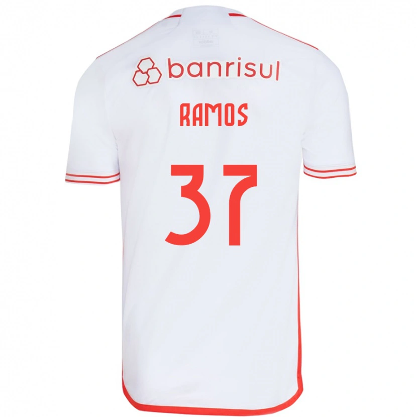 Danxen Damen Lucas Ramos #37 Weiß Rot Auswärtstrikot Trikot 2025/26 T-Shirt