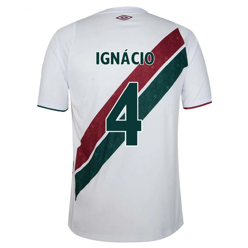 Danxen Damen Ignácio #4 Weiß Grün Kastanienbraun Auswärtstrikot Trikot 2025/26 T-Shirt