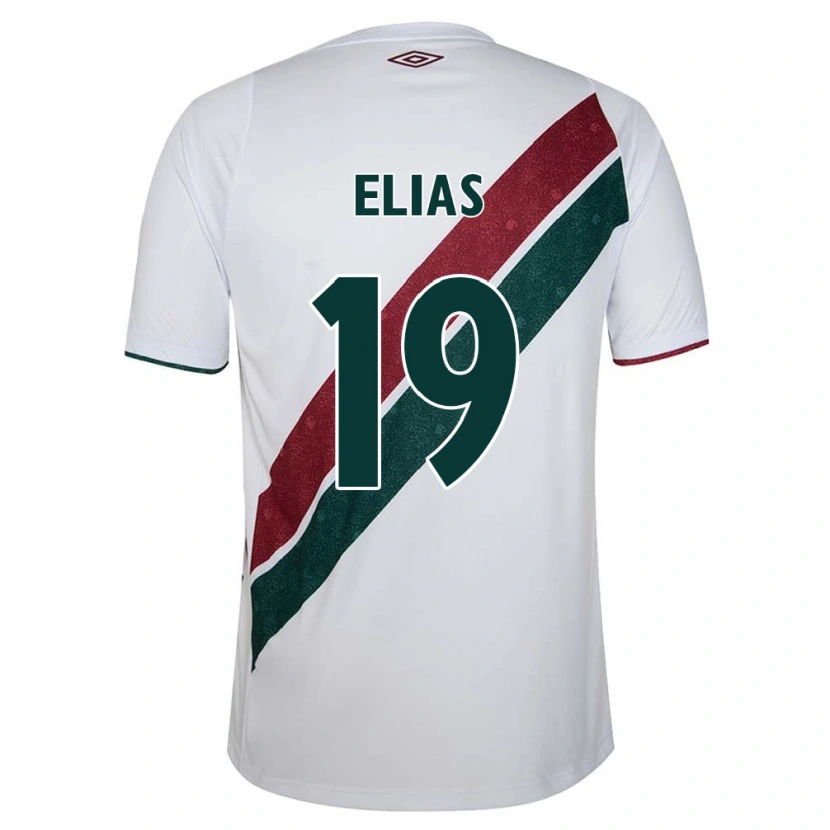 Danxen Damen Kauã Elias #19 Weiß Grün Kastanienbraun Auswärtstrikot Trikot 2025/26 T-Shirt