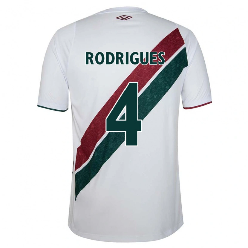 Danxen Damen Nath Rodrigues #4 Weiß Grün Kastanienbraun Auswärtstrikot Trikot 2025/26 T-Shirt