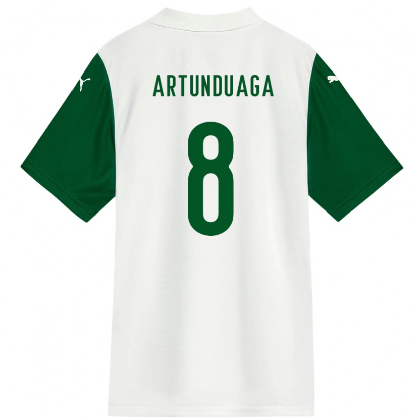 Danxen Damen Grover Artunduaga #8 Weiß Grün Auswärtstrikot Trikot 2025/26 T-Shirt