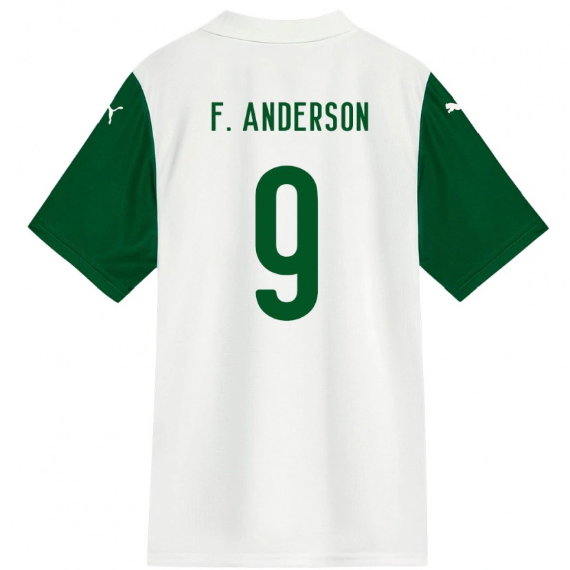 Danxen Damen Felipe Anderson #9 Weiß Grün Auswärtstrikot Trikot 2025/26 T-Shirt